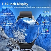 ieftine Ceasuri Smart-F207 Ceas inteligent 1.35 inch Uita-te inteligent Bluetooth Monitorizarea temperaturii Pedometru Reamintire Apel Compatibil cu Android iOS Dame Bărbați Standby Lung Telefon Hands-Free Rezistent la apă