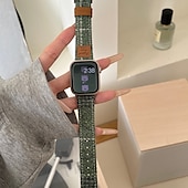 זול להקות Apple Watch-סולו לופ מותאם ל רצועת השעון של Apple Watch 38 מ&quot;מ 40 מ&quot;מ 41 מ&quot;מ 42 מ&quot;מ 44 מ&quot;מ 45 מ&quot;מ 49 מ&quot;מ נשים מתכוונן דמוי עור רצועת שעון חלופית ל iwatch Ultra 2 Series 9 8 7 SE 6 5 4 3 2 1