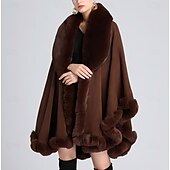 cheap Faux Fur Wraps-Faux Fur Wraps Elegant Cute Ladies Long Sleeve Rabbit Fur Wedding Wraps With Pure Color For Formal Spring