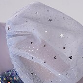 voordelige Bloemenjurken-Bloemenmeisjesjurk kinderen Voor meisjes Prinses jurk Prestatie Bruiloft Feest Elegant Mooi Netstof Effen Kleur Korte mouw Strakke ronde hals Wit Blozend Roze 4 jaar +