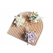 billiga Bröllopsdräkter-Mäns bröllops boutonniere vita boutonniere för brudgum och marskalker blommor sommar bröllopsaccessoarer dräktsdekorationer