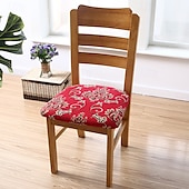 abordables Couverture de chaise de salle à manger-Housse de siège de chaise extensible et durable, idéale pour protéger et rafraîchir les sièges de chaise, ajoute confort et style aux chaises de salle à manger, de bureau ou de salon