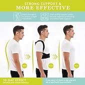 cheap Braces &amp; Supports-Posture Corrector for Men and Women, Adjustable Upper Back Brace, Muscle Memory Support Straightener, Providing Pain Relief from Neck, Shoulder, and Upper and Lower Back