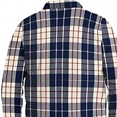 economico giacca camicia da uomo-Per uomo Fiocco di neve Camicia di flanella Giacca da camicia Sovracamicia Manica lunga Informale Esterno Strada Autunno inverno Collo ripiegabile Bottoni Tasche Stampa Blu Marrone