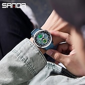 お買い得  デジタル腕時計-SANDA メンズ デジタルウォッチ ファッション カジュアル ビジネス 腕時計 輝光 ストップウォッチ アラーム クロック カウントダウン TPU ウォッチ