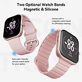 preiswerte Smartwatch-JR-FT5 Plus Smartwatch 1.96 Zoll Smartwatch Fitnessuhr Bluetooth Schlaf-Tracker Herzschlagmonitor Wecker Kompatibel mit Android iOS Damen Herren Freisprechanlage Wasserdicht Benutzerdefiniertes Wählen