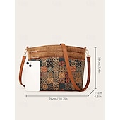 economico Borse a Tracolla-borsa a tracolla vintage boho con motivi geometrici - borsa a tracolla leggera ed elegante per le donne, ideale per tutti i giorni e per i viaggi