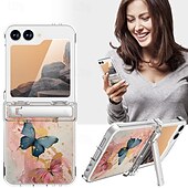 Χαμηλού Κόστους Samsung Θήκη-τηλέφωνο tok Για Z Flip 6 Θήκη κάρτας πορτοφολιού με βάση στήριξης Ανθεκτική σε πτώσεις Ρετρό TPU PC