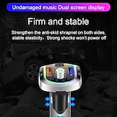 お買い得  車用Bluetoothキット/ハンズフリー-pd18 FMトランスミッター カーMP3プレーヤー デュアルUSBハンズフリーBluetoothアダプター