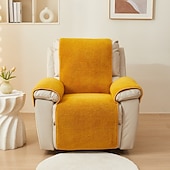 abordables Fauteuils inclinables, à oreilles-Housse de fauteuil inclinable en polaire, douce et confortable, parfaite pour protéger et rafraîchir votre fauteuil inclinable, ajoute confort et chaleur à votre salon ou à votre décoration de cinéma