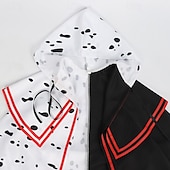 abordables Disfraces de mujer-Ciento un dálmatas Cruella de Vil Traje de cosplay Capa Clásico Cosplay de película for Hombre Mujer Adulto Navidad Víspera de Todos los Santos Carnaval Evento / Fiesta