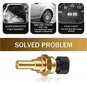 お買い得  車用修理ツール-1個の自動車エンジン水温センサー交換部品15369305 1341856 55199579 2112-3851010正確な検出電気ショック療法センサーアクセサリーデルファイと互換性あり