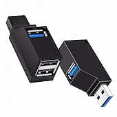 cheap Computer Peripherals-Type C USB 3.0 HUB Adapter 3 Ports USB Extender High Speed Data Transfer Splitter Docking Station for PC Laptop U Disk Card Read