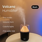 billiga Luftfuktare-vulkanisk luftfuktare hem sovrum regnbåge atmosfär ljus aromaterapi maskin liten stationär låga luftfuktare
