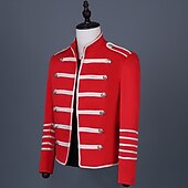 cheap Tops-Retro Vintage Rococo Coat Masquerade Circus Jacket Prince Aristocrat Men&#039;s Carnival Masquerade Event / Party Adults&#039; Coat Spring Fall &amp; Winter