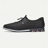 preiswerte Sneaker für Herren-Schwarze Freizeit-Sneaker für Herren mit strukturiertem Obermaterial und mehrfarbiger Zwischensohle – stylische Schnürschuhe für jeden Tag und die Freizeit