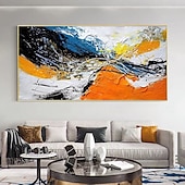 cheap Abstract Paintings-Mintura Handmade Abstract Colorful Oil Paintings On Canvas Wall Art Decoration Modern Picture For Home Decor Rolled Frameless Unstretched Painting