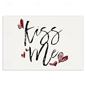 economico Tovagliette-set di 4 tovagliette per San Valentino romantiche e decorative con motivi a forma di cuore o rosa resistenti e resistenti al calore perfette per aggiungere un tocco d&#039;amore all&#039;arredamento della tua