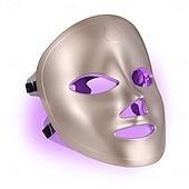 cheap Facial Care Devices-Wireless 7 Colors LED Light Therapy Face Mask Photon Therapy Mask For Skin Rejuvenation Anti Aging Wrinkle Freckle Removal Acne Treatment