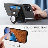 economico Cover per iPhone-telefono Custodia Per iPhone 16 Pro Max Plus iPhone 15 Pro Max Plus Universali Custodia ad adsorbimento magnetico Con supporto A calamita Supporto a molla TPU pelle sintetica