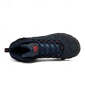 abordables Botas de montaña-Botas de senderismo acolchadas para hombre: ligeras, impermeables, suela antideslizante, diseño de caña alta, ideales para aventuras al aire libre.