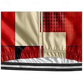 abordables Maillots pour hommes-Homme Maillot Velo Cyclisme Manche Courte Cyclisme Tee-shirt Maillot avec 3 poches arrière VTT Vélo tout terrain Respirable Séchage rapide Conception anatomique Mèche Rouge vin Rouge Bleu Bloc de