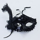 Χαμηλού Κόστους Μάσκα-Arlecchino Απόκριες Ενετική μάσκα Columbina Το φάντασμα της όπερας Αποκριάτικη μάσκα Μισό πρόσωπο Ενηλίκων Ανδρικά Γυναικεία Απόκριες Πάρτι Μασκάρεμα Καρναβάλι της Βενετίας Εύκολες αποκριάτικες στολές