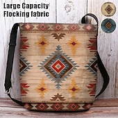 olcso Keresztpántos táskák-női vintage bohém crossbody táska egyedi azték mintával | tökéletes nyári fesztiválokra
