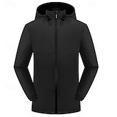 cheap Fleece &amp; 3 in 1 Jackets-Men&#039;s Hiking Jacket Winter Outdoor Thermal Warm Windproof Water Resistant Lightweight Jacket Windbreaker Jacket Traveling Black Red Navy Blue Royal Blue Orange