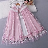 economico Costumi per bambine-Frozen - Il regno di ghiaccio Principessa Fiaba Elsa Cappotto Mantello Costume per festa a tema Costume Cosplay Cosplay di film for Ragazze Bambini Natale Carnevale Giornata universale dell&#039;infanzia