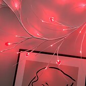 economico Striscie luci USB-1 pz. luci a forma di vite d&#039;amore per San Valentino con telecomando, luci per atmosfera da festival, per interni, camera da letto, bar, USB o batteria AAA