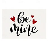 economico Tovagliette-set di 4 tovagliette per San Valentino romantiche e decorative con motivi a forma di cuore o rosa resistenti e resistenti al calore perfette per aggiungere un tocco d&#039;amore all&#039;arredamento della tua