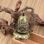olcso Szoborok-antik bronz sárkányharang - fenséges feng shui dekor - kézzel készített fémdísz gyűjtőknek  &amp; otthoni esztétika