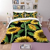 economico Set copripiumino-fiori farfalle piante fiori stampe set di tre pezzi piumone per camera da letto hotel camera degli ospiti biancheria da letto set comodo 1 set piumone 2 federe set letto matrimoniale set da 2 pezzi
