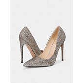 economico Festa Notturna-tacchi a spillo sexy con glitter rossi da donna – eleganti décolleté a punta per feste, matrimoni e occasioni speciali