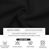 abordables Polo géométrique pour homme-Homme Rayé Chemises Polo Gaufre manche longue Polos Col Vêtement décontracté de travaile Tenue de soirée Tenue Quotidienne Boutons Impression 3D Printemps Automne Hiver Bleu