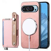 رخيصةأون جراب للهواتف الأخرى-هاتف غطاء من أجل بكسل 9 برو بيكسل 9 برو اكس ال Pixel 8 Pro Pixel 8 بكسل 9 Pixel 7 Pixel 7 Pro غطاء خلفي مع حامل مغناطيس دعم الشحن اللاسلكي مكتب  /  الأعمال TPU جلد PU