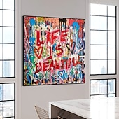 baratos arte de rua-pintura a óleo pop art feita à mão abstrata grafite arte pintura a óleo pintada à mão arte de rua pintura a óleo amor pintura escritório arte de parede decoração para quarto sala de estar decoração