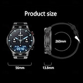 abordables Relojes inteligentes-EX100 Reloj inteligente 1.95 pulgada Smartwatch Reloj elegante Bluetooth Podómetro Recordatorio de Llamadas Seguimiento del Ejercicio Compatible con Android iOS Mujer Hombre Larga espera Llamadas con