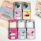 economico Cover Samsung-telefono Custodia Per Capovolgi Z 6 Z Flip 5 Z Flip 4 Z Flip 3 Per retro Resistente agli urti Retrò TPU pelle sintetica