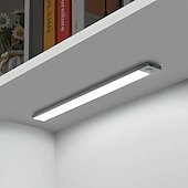 رخيصةأون ضوء مجلس الوزراء-1/2 قطعة مصباح ليلي LED فائق النحافة مزود بمستشعر حركة وإضاءة خزانة ثلاثية الألوان قابلة للتعتيم وشحن USB وإضاءة المطبخ والمنزل 20/30/40/50 سم
