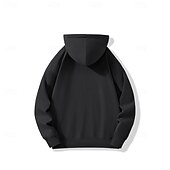 abordables Sudaderas y Sudaderas Elite para Hombres-Hombre Sudadera Negro Blanco Con Capucha Plano Deporte Diario Festivos Algodón Ropa de calle Fresco Casual Primavera &amp; Otoño Ropa Sudaderas con capucha Sudaderas Manga Larga