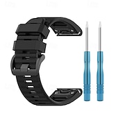 levne Pásky na hodinky Garmin-Pásek hodinek pro Garmin Fenix 8 51mm 7X Pro 6X 5X Plus Epix Pro Tactix 7 Amoled Instinct 2X Quatix Enduro Descent Mk2i Mk2 26mm Silikon Výměna, nahrazení Popruh Nastavitelný Sportovní značka Náramek
