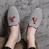 preiswerte Lässig-elegante Herren-Loafer mit Hahnentrittmuster und Quaste - perfekt für Hochzeiten und Partys