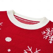 billige Stygge julegensere-Reinsdyr Stygg julegenser Pullover Jumper Strikket Herre Dame Jul Nytt År julaften Jul Original Morsom Voksen Jul Topp