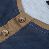 billiga Roliga ord-Herr Henleytröja T-shirts Grafisk Bokstav Förbanna inte gamla människor Henley Kläder 3D-tryck Utomhus Ledigt Långärmad Button-Down Mönster Mode Designer Stylish Vintage