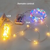 olcso USB-tápellátás-5m/10m karácsonyi led bőrzsinór fényfüzér, karácsonyfa dekor lámpák boldog karácsonyra, újévre és navidad ünnepekre (1db/2db)