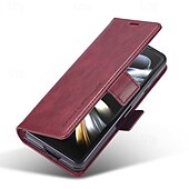 Χαμηλού Κόστους Samsung Θήκη-τηλέφωνο tok Για Samsung Galaxy Z Fold 7 Z Διπλώστε 6 Z Fold 5 Z Fold 4 Z Fold 3 Αναποδογυρίστε το κάλυμμα με βάση στήριξης Μαγνητική Υποδοχή κάρτας Ρετρό TPU PU δέρμα