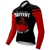 economico Maglie da uomo-Per uomo Maglia da Ciclismo Lettere &amp; Numeri Manica Lunga Bicicletta Maglietta Maglia con 3 tasche posteriori Mountain Bike MTB Asciugatura Rapida Design Anatomico Assorbente Traspirante Gli sport