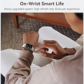 abordables Montres connectées-Joyroom JR-FT3S Montre intelligente 1.96 pouce Smartwatch Montre Connectée Bluetooth Moniteur de Fréquence Cardiaque Calendrier Oxygène sanguin Compatible avec Android iOS Femme Hommes Mode